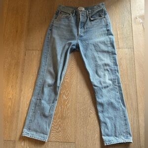 AGOLDE Riley High Rose Straight Crop